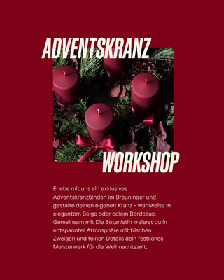 Adventskranzbinden mit Die Botanistin | 22.11.2025 im Breuninger Stuttgart